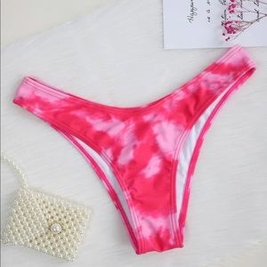 SHEIN tie dye high cut bikini panty